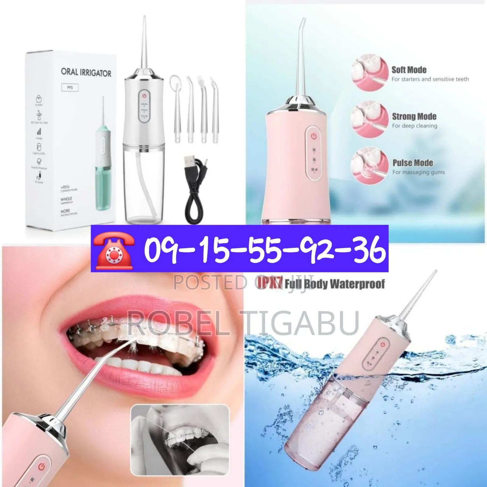 4-in-1 Rechargeable Portable Water Flosser