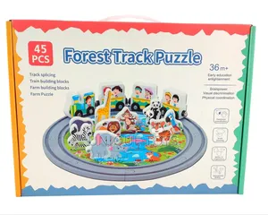 Farm Wooden Set 3-in-1: Train | Animals | Puzzle