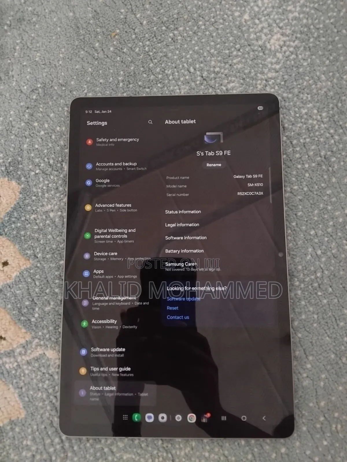 New Samsung Galaxy Tab S9 FE 128 GB Silver