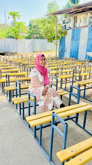 3-Student Combined School Desk Strong, Durable