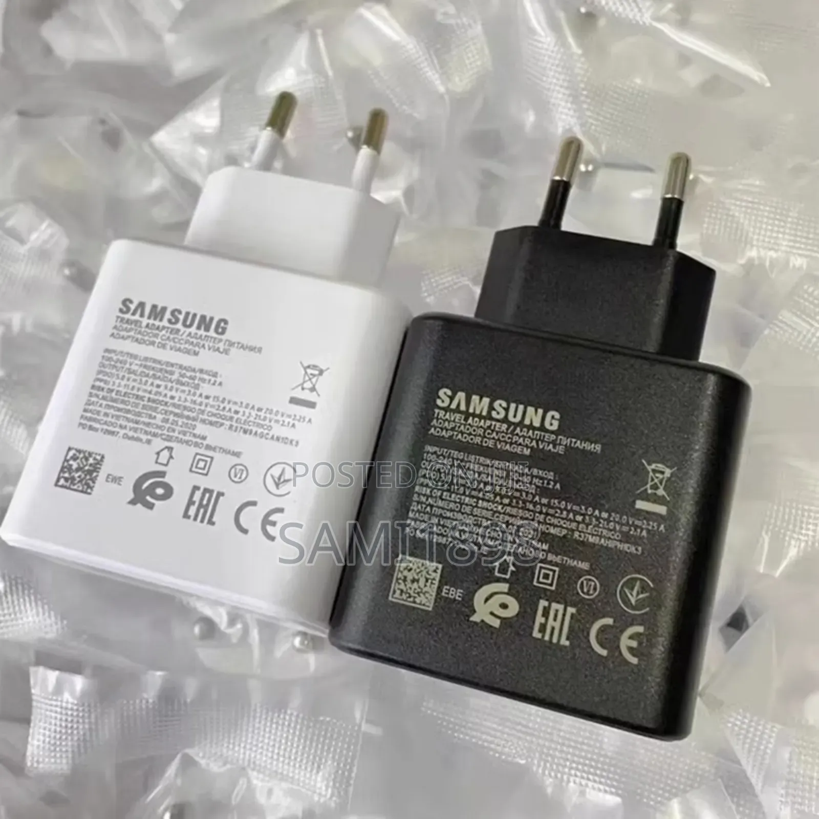 “Original Samsung 45w Fast Charger – Type-C, Eu/Us Adapter ”