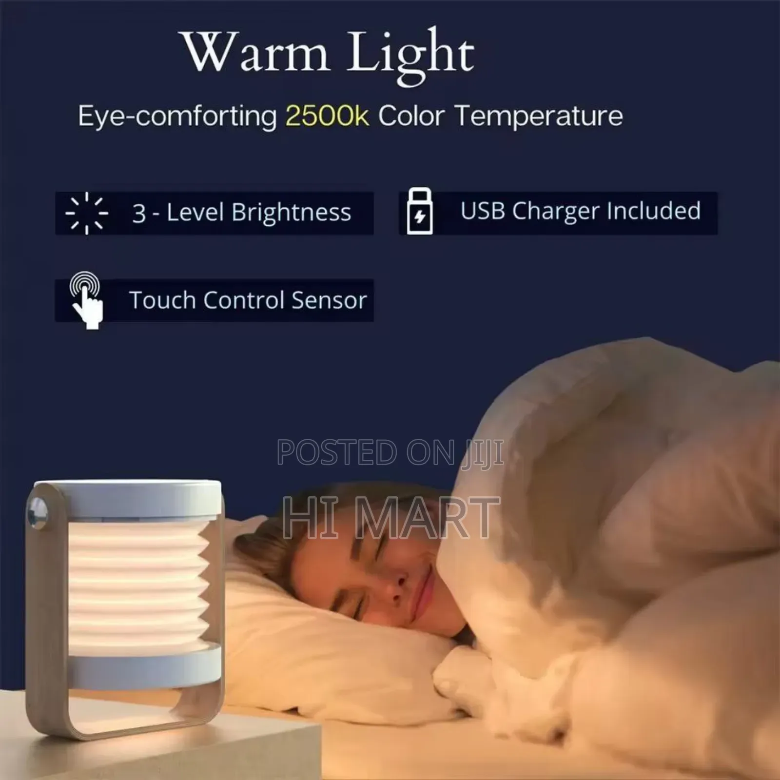 Foldable Led Bedside Table Lamp