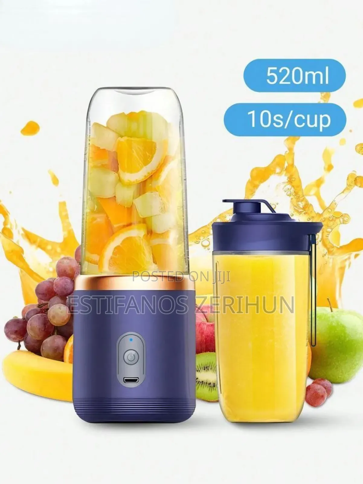 Mini Rechargeable Juicer With Extra Cup