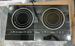 Gelinjie Double Touch Stove. It Features a Dual-Burner Design With