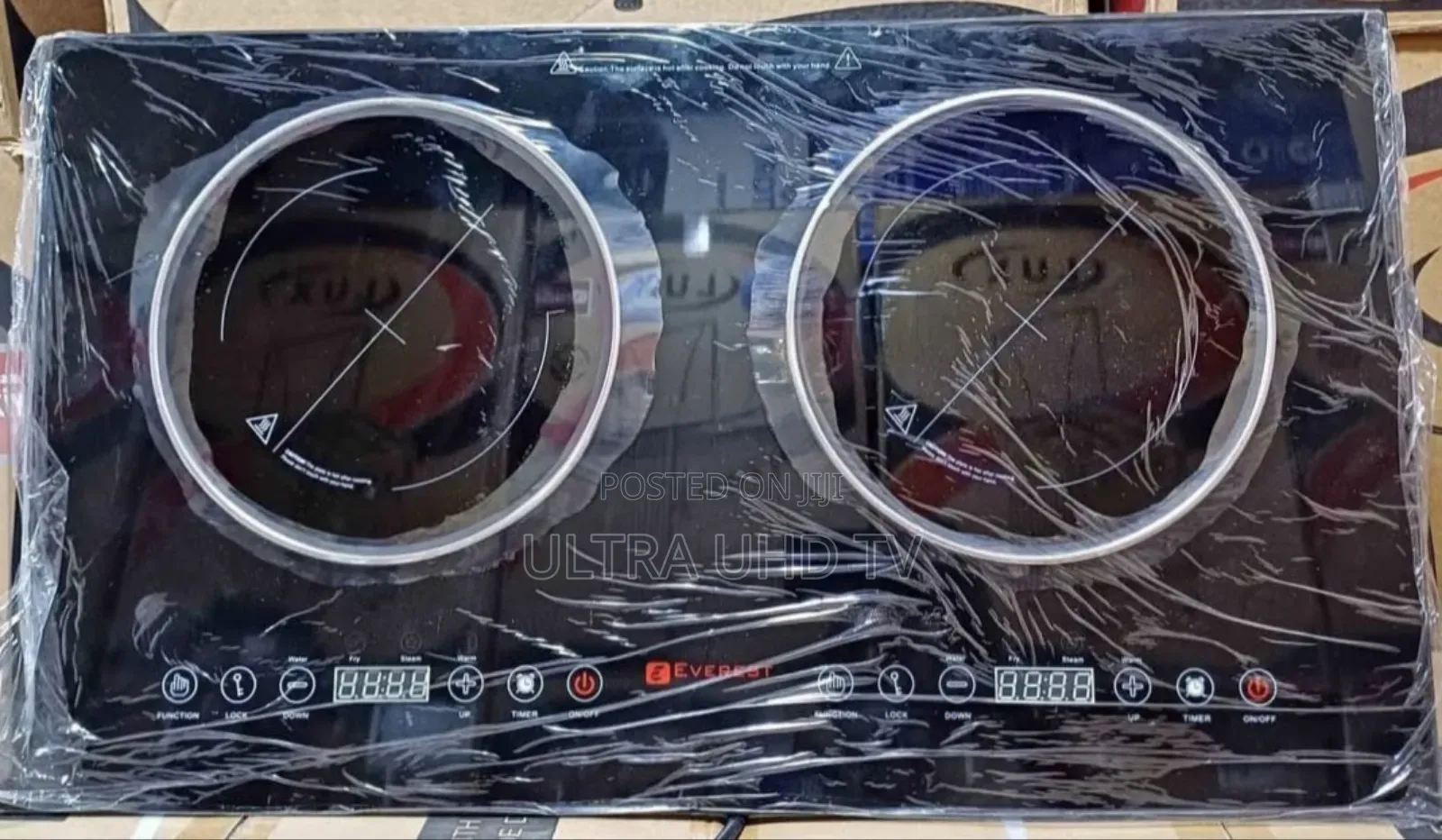 Everest Dual Burner Electric Induction Cooktop. Key Specifications