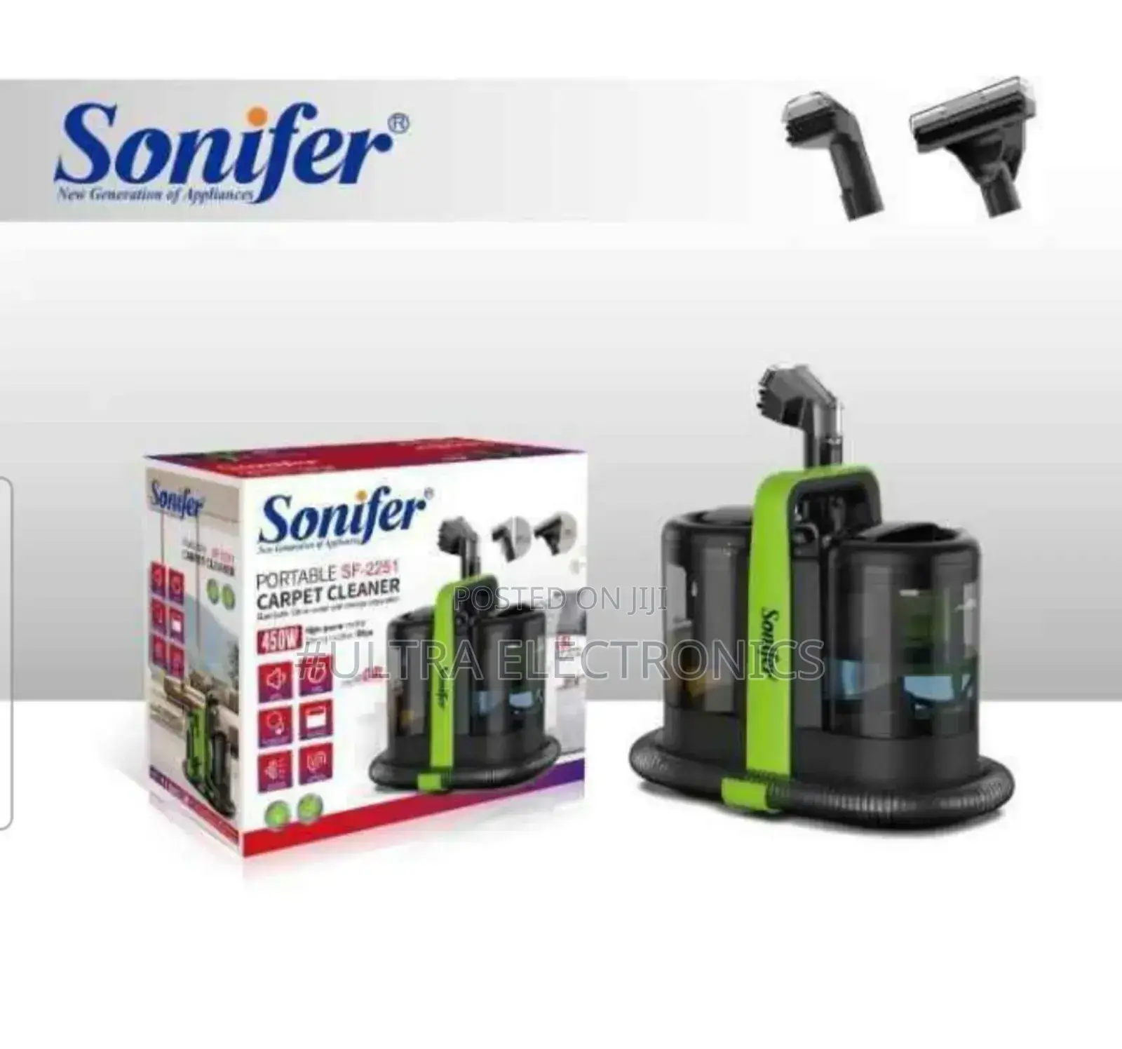 Sonifer Vacuum Sf-2251 Portable Carpet Cleaner.