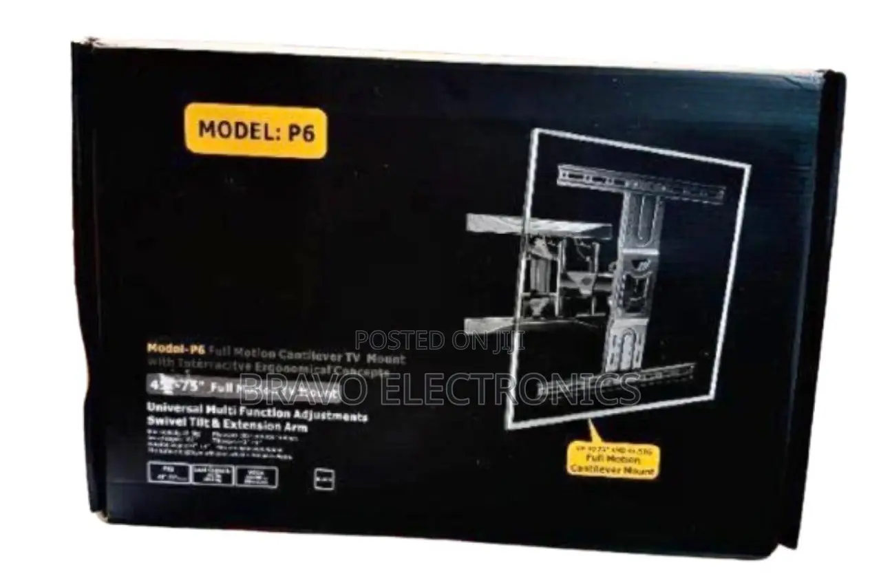 P6 Full Flexible Tv Wall Mount – Strong, Adjustable !