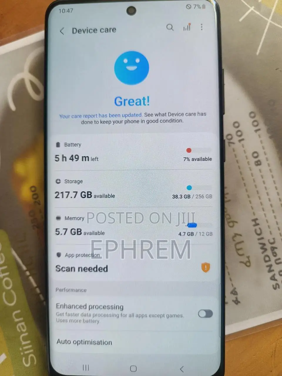 Samsung Galaxy S20 Ultra 5G 256 GB Gray