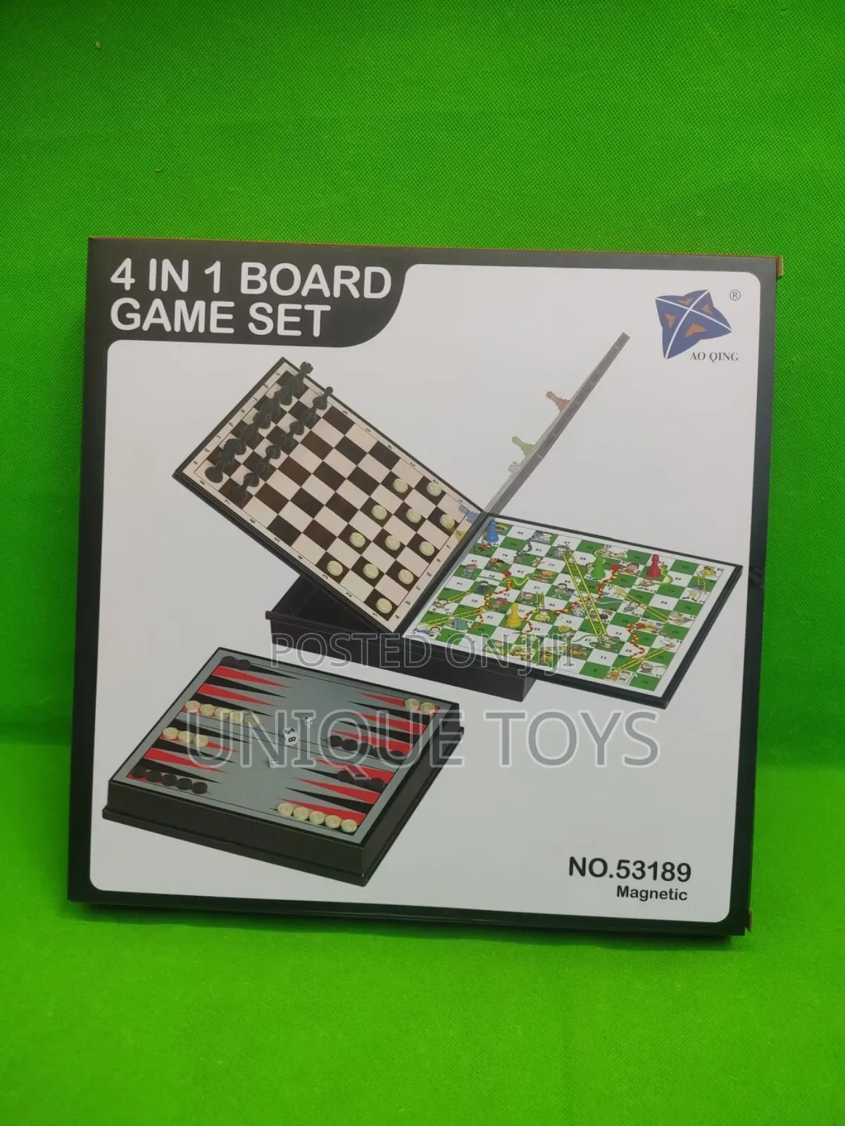 4-in-1 Magnetic Board Game Set