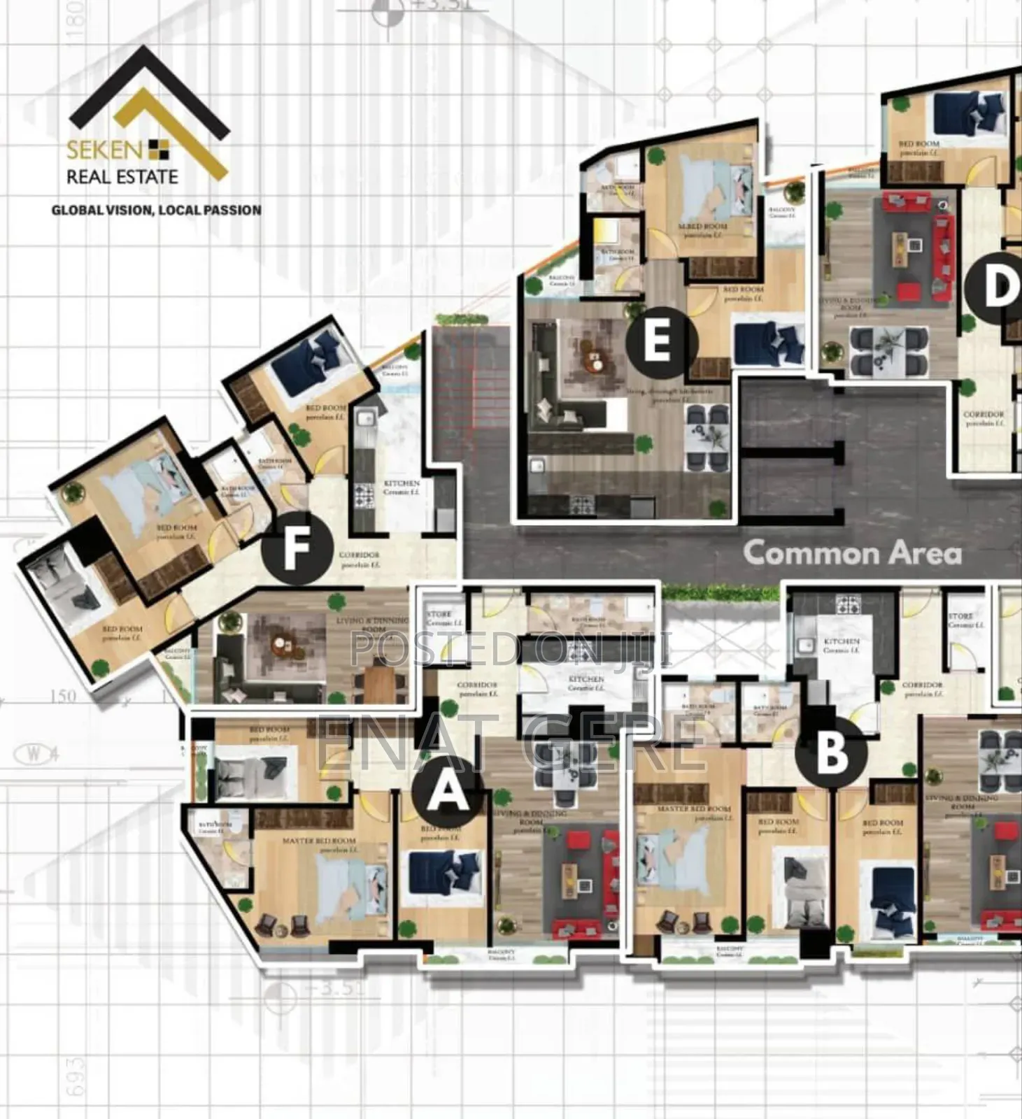 3bdrm Apartment in Seken, Bole for sale