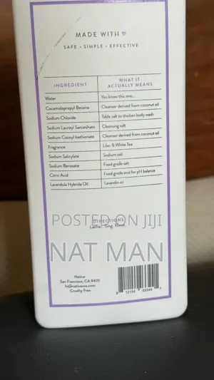 Native Body Wash From Usa