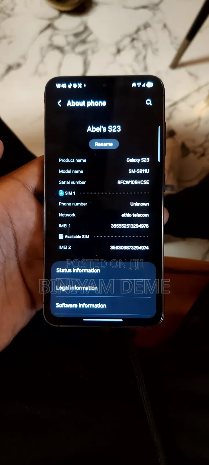 New Samsung Galaxy S23 256 GB Black