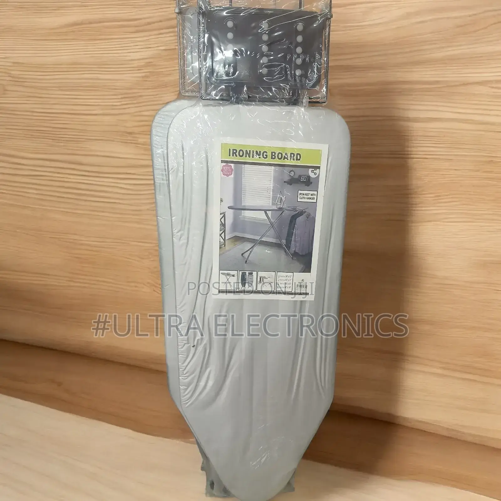 Ironing Board. It Features a Sturdy Metal Frame and Heat-Resistant