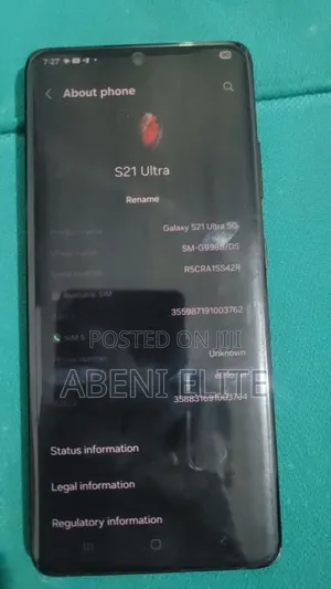 Samsung Galaxy S21 Ultra 5G 256 GB Black