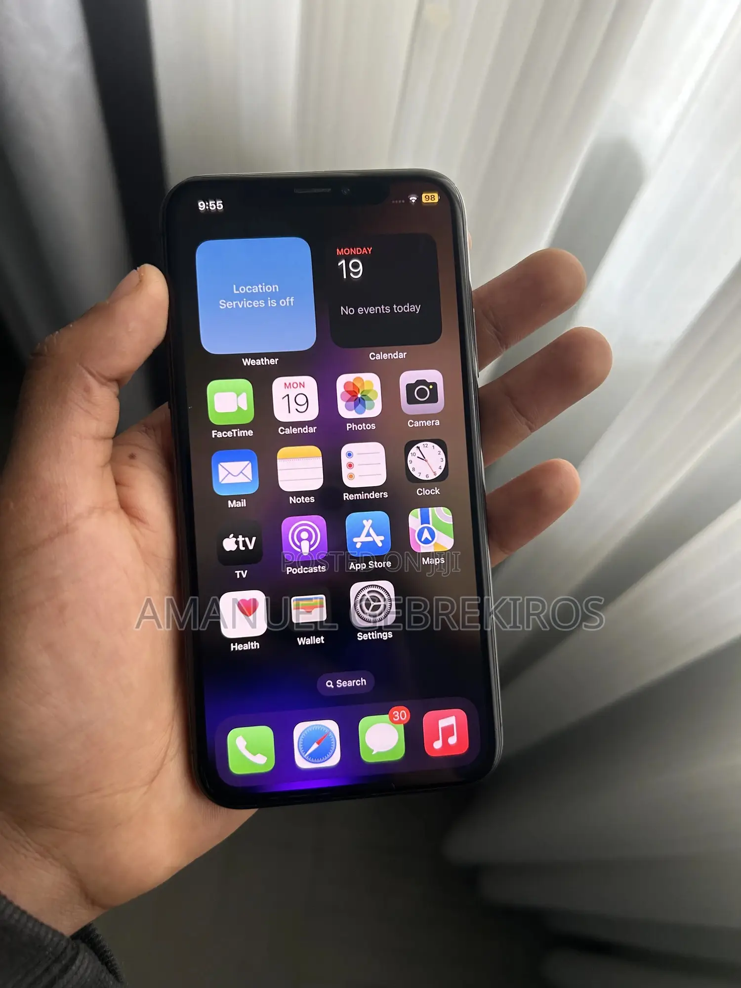 Apple iPhone X 64 GB Black