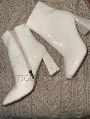 White Ankle Boots