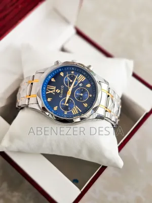 Clasico Men's Quartz Watch With a Blue Dial, a Stainless Steel