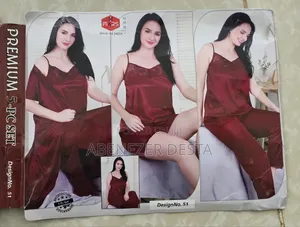 5- Piece Satin Nightwear Pygma for Women's