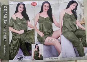 Light Green 5 Set-Pieces Pygma Night Sleepwear