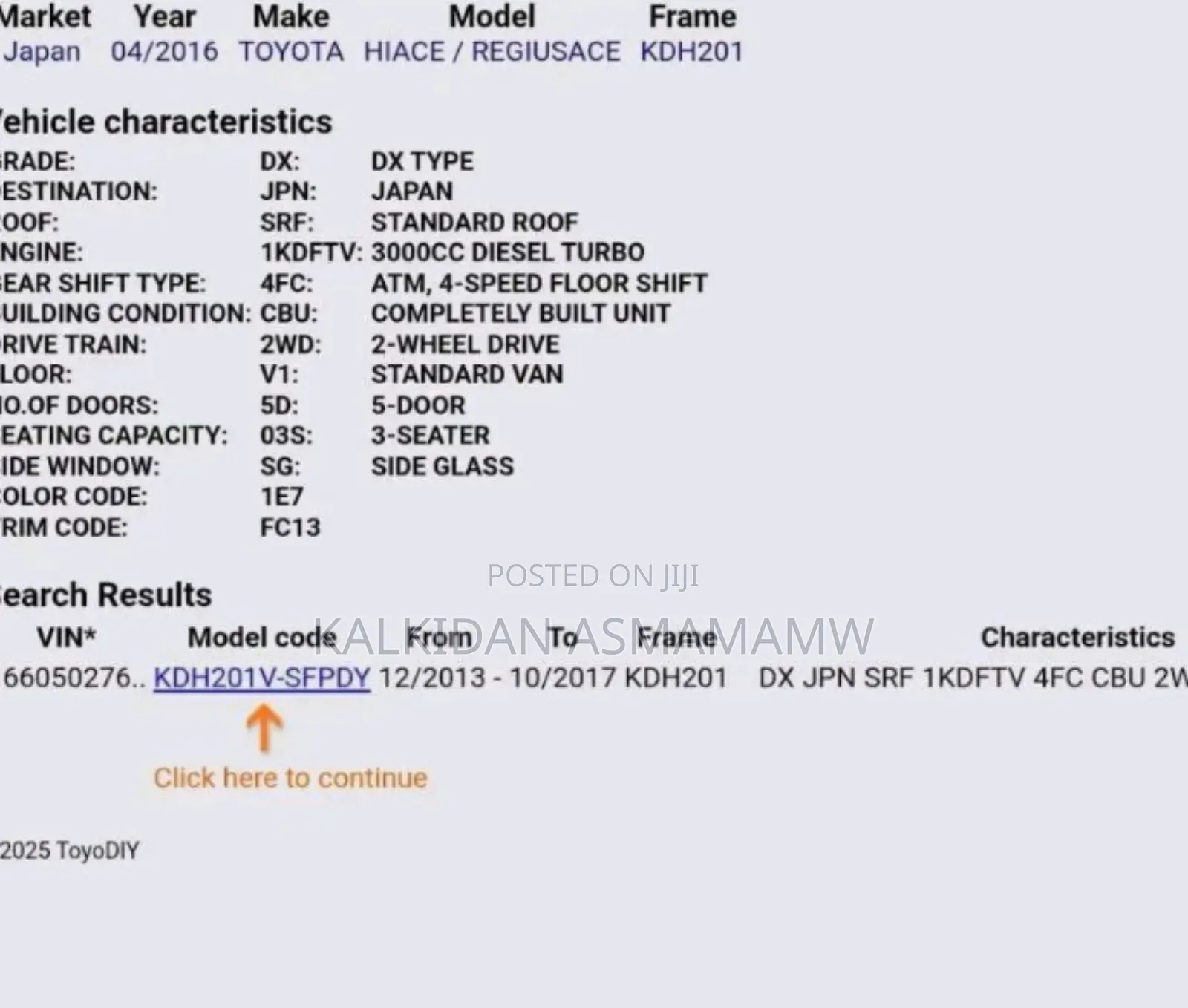 Toyota HiAce 2018 White