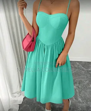 Fashionable Versatile Date Party Cinched Waist Swing Dress for Women