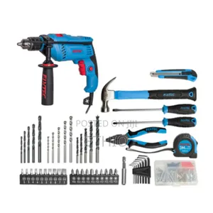 Fixtec 600w Impact Drill Kit With 50 Accessories