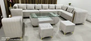 Whimsical Sofa Design With Table Fully Leather