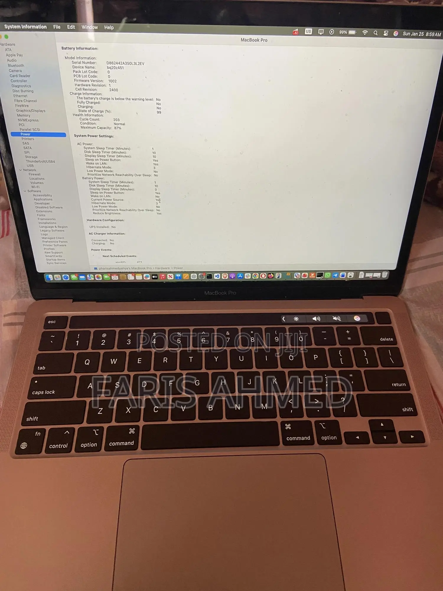 Laptop Apple MacBook Pro 2022 M2 8GB Apple M2 eMMC 512GB