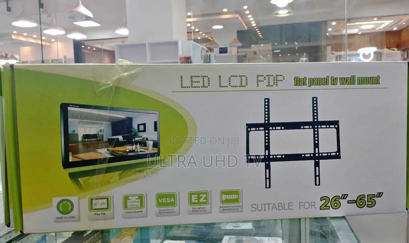 Universal Flat Panel Tv Wall Mount for Screens Between 26 and 65 Inc