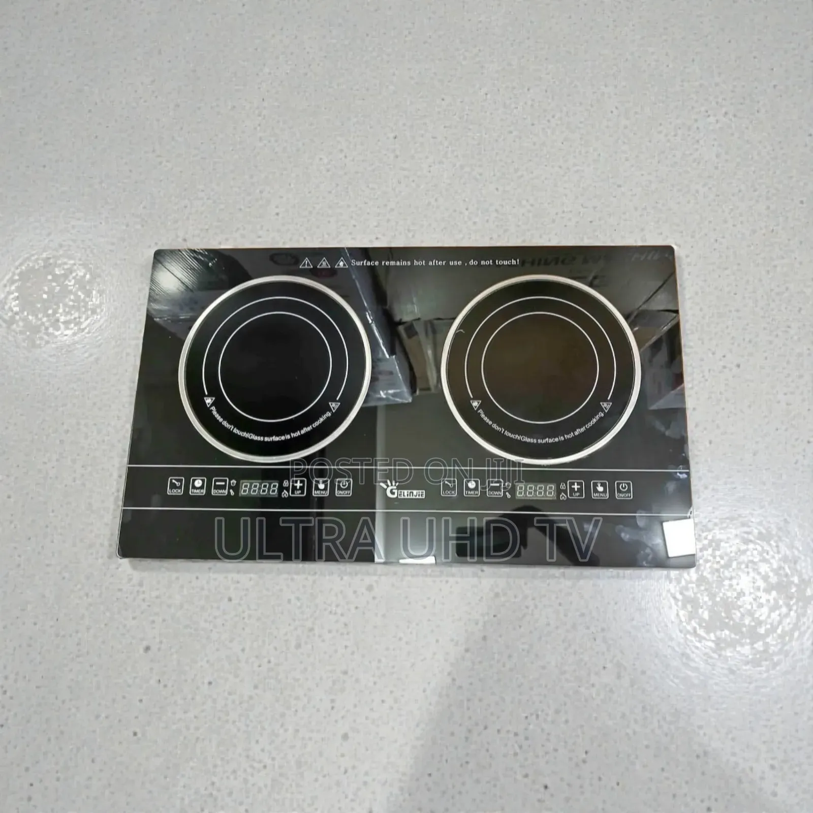 Gelinjie Double-Burner Electric Cooktop Can