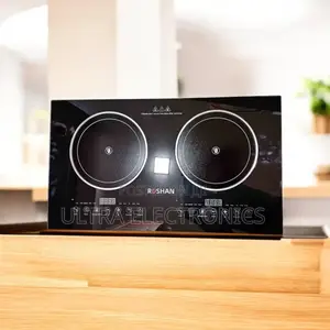 Roshan Digital Electric Stove.It Features A Dual-burner,Touch-control