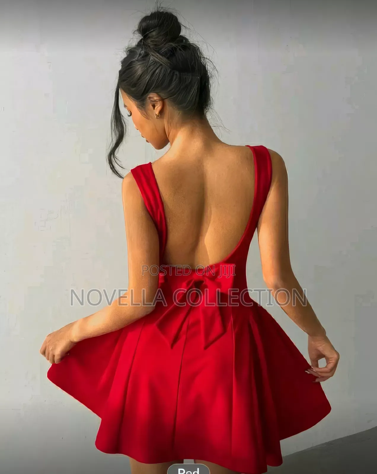 Women's Elegant Sexy Bowknot Backless Mini Dress