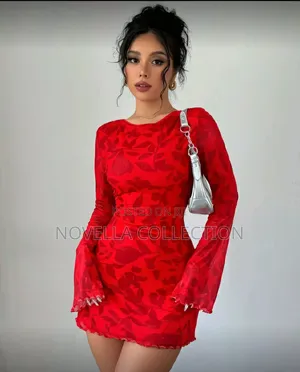 Women's Floral Print Backless Flare Sleeve Mini Dress,Summer Dresses