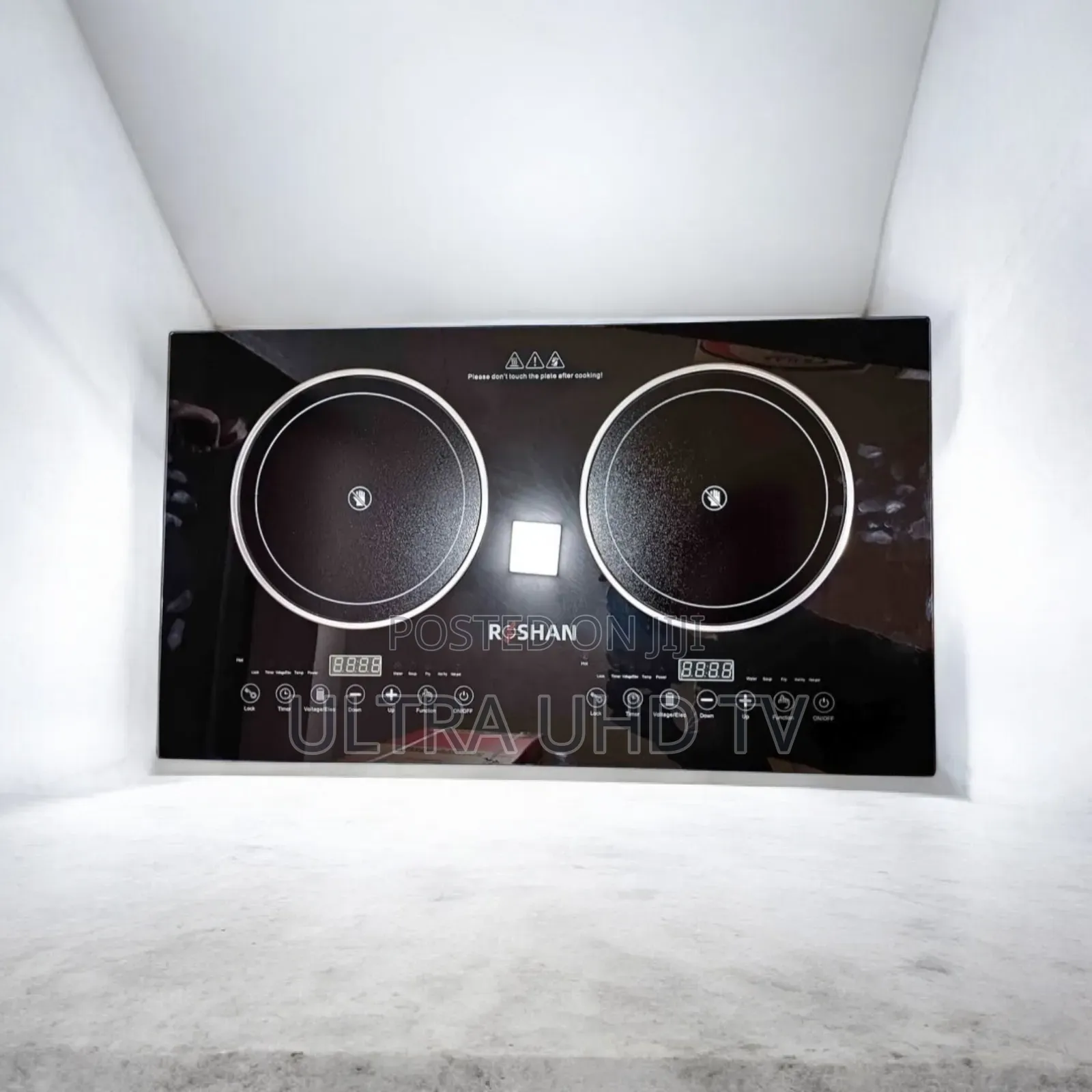 Digital Led Display and Touch Controls for Each Burner. It Is