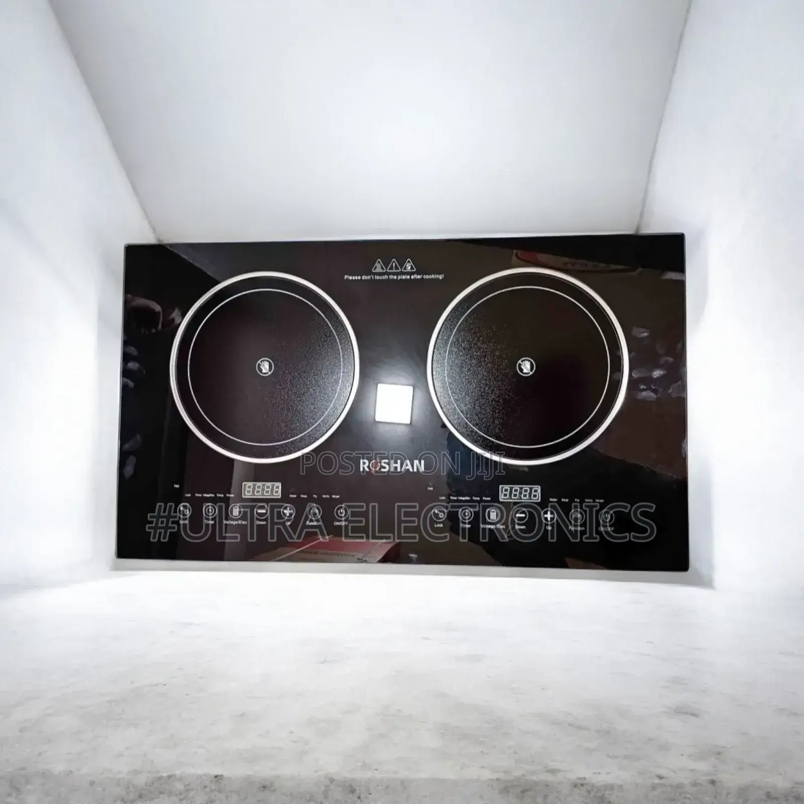 Digital Led Display and Touch Controls for Each Burner. It Is