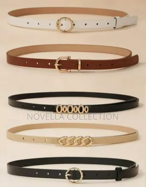 5pcs Women's Minimalist Elegant Different Color Buckle Belt