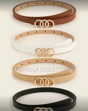 5pcs Women's Minimalist Elegant Different Color Buckle Belt