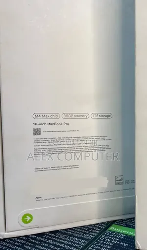 New Laptop Apple MacBook Pro 36GB Apple M4 Max SSD 1T