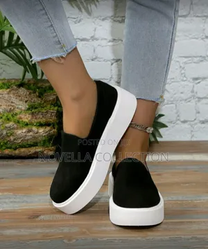 Flat Slip-on Loafers, Soft Sole, Thick Bottom, Fashion Flat Shoes