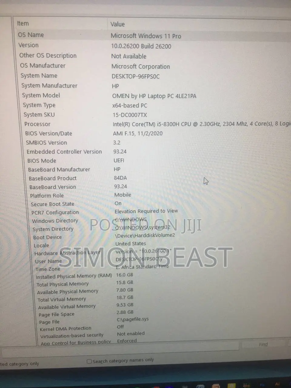 Laptop HP Omen 15 16GB Intel Core I5 HDD+SSD 1T