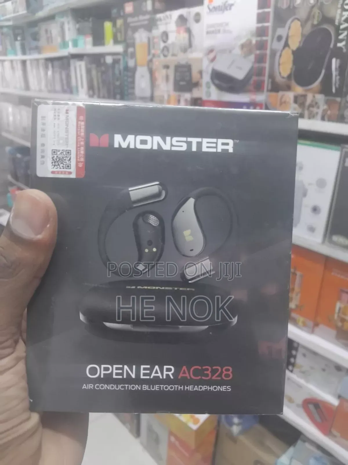Monster Ac328 Earbuds Open Ear Air Conduction Bluetooth Headphones