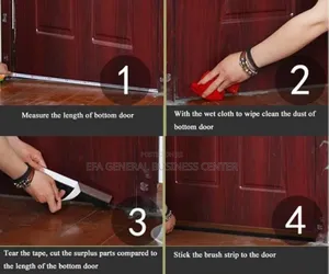 Door Bottom Strip Sealer With Brush