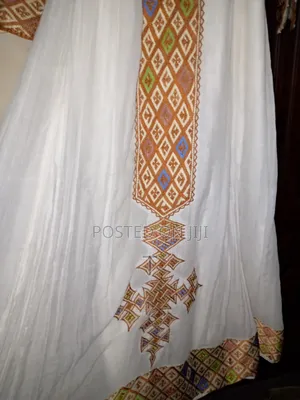 የሀበሻ የባህል ቀሚስ ከነ ነጠላው