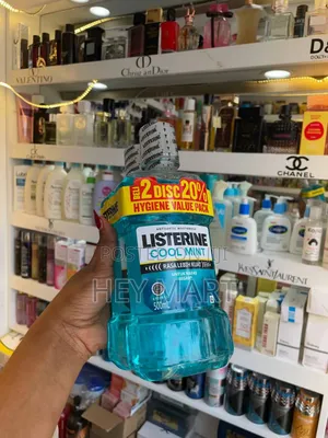 Listerine Cool Mint Bottle of Antiseptic Mouthwash.