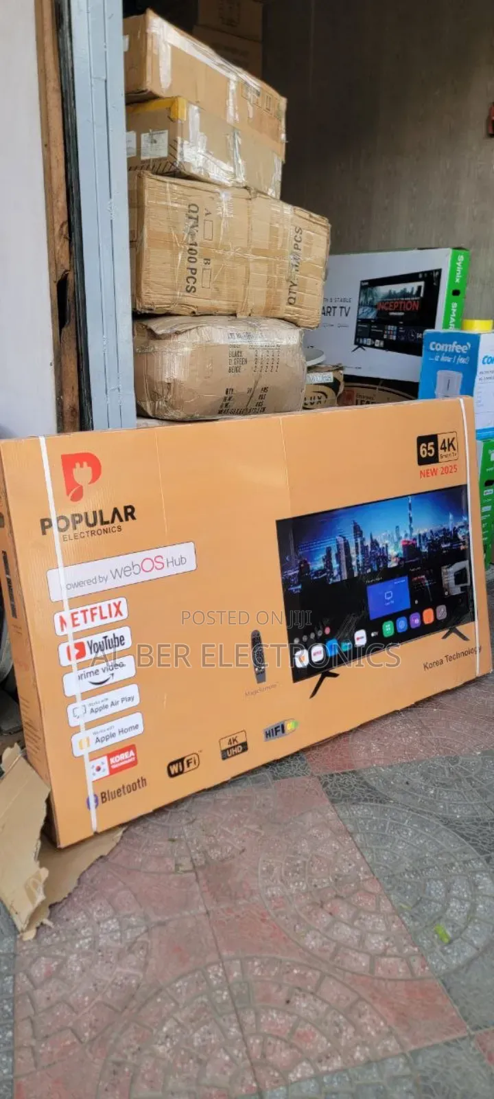 Popular 65 Inch Uhd Smart Tv – Webos Hub – Brand New