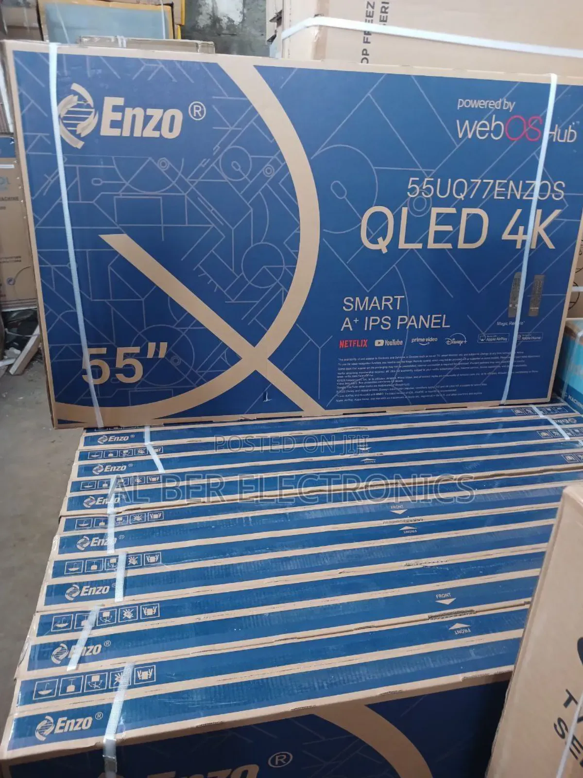 Enzo 55 Inch Qled Smart Tv – Webos Hub – Brand New