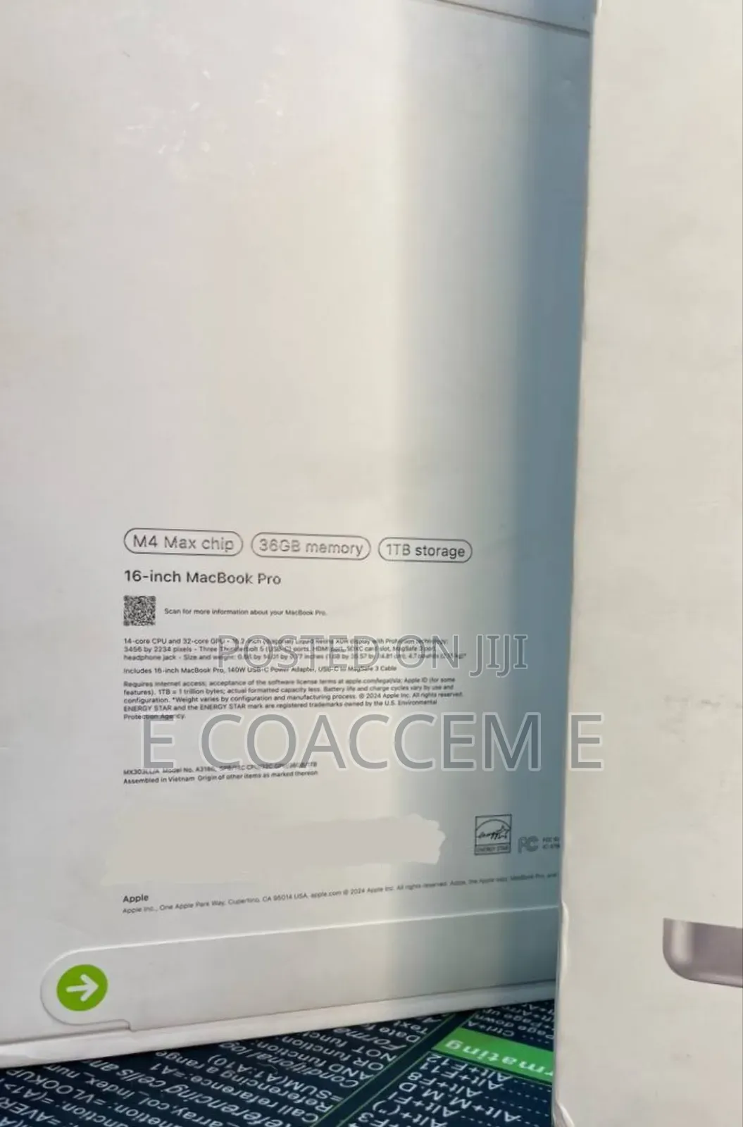 New Laptop Apple MacBook 32GB Apple M4 Max SSD 1T
