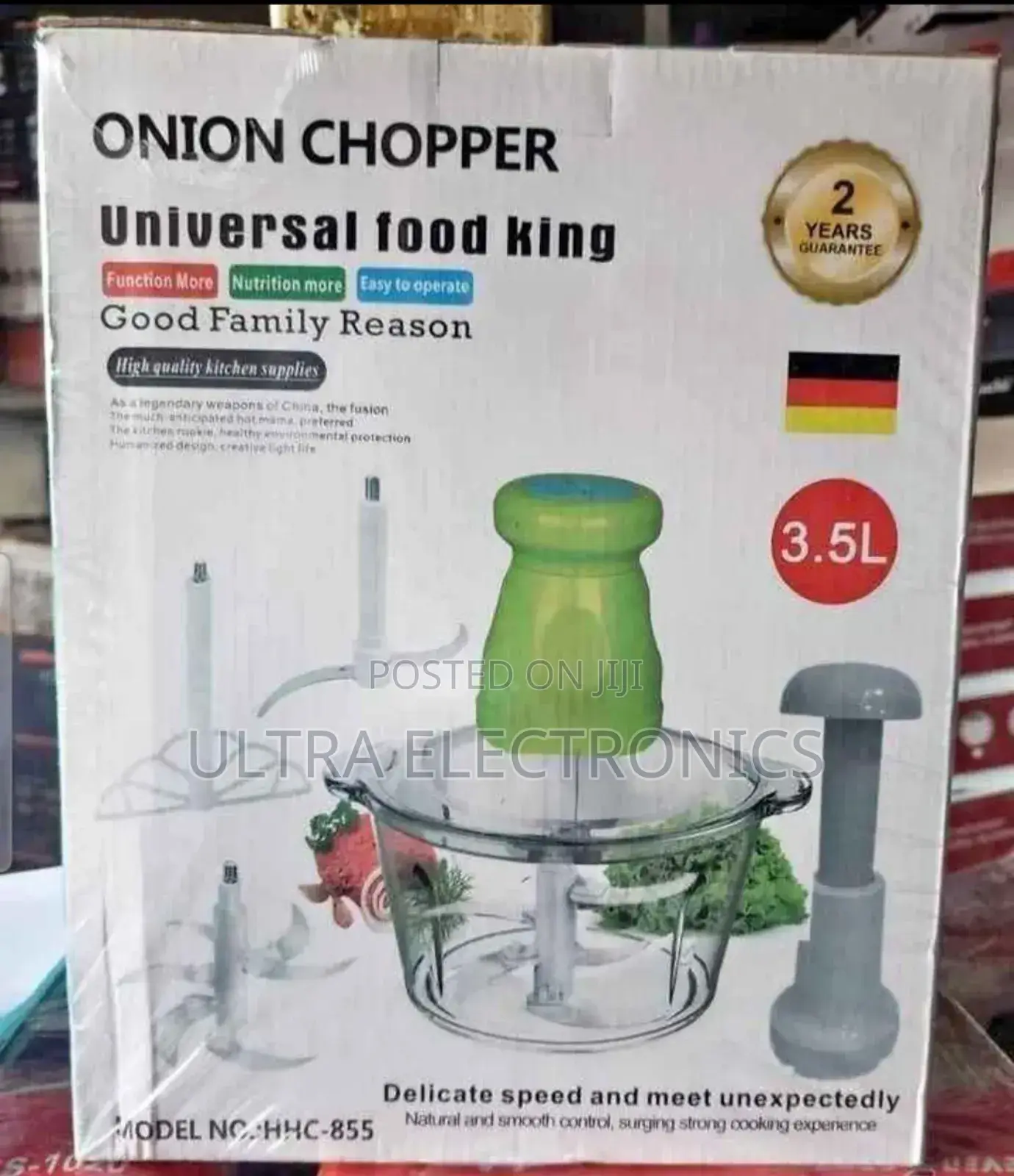 የሽንኩርት መፍጫ Universal Food King Onion Chopper (Model No. HHC-855), A