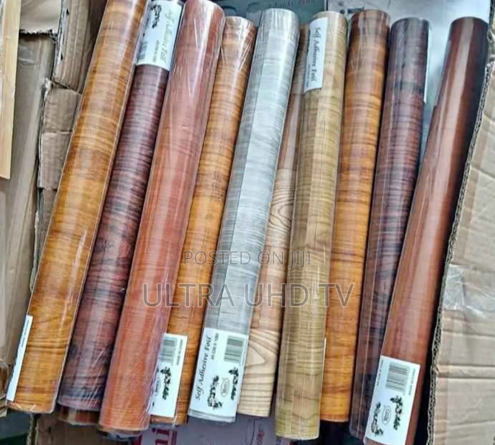 Rolls Of Self-adhesive Pvc Wood-grain Contact Paper.