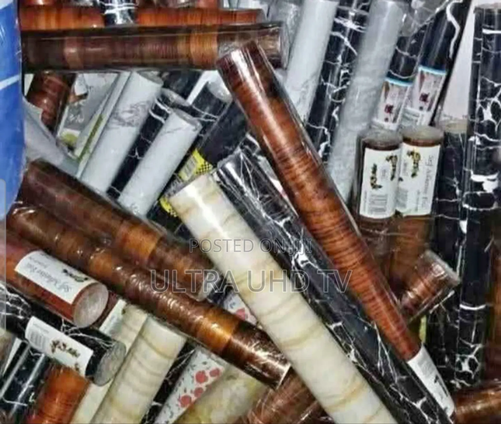 Roll Of Black Marble Self-adhesive Contact Paper (Also Known As